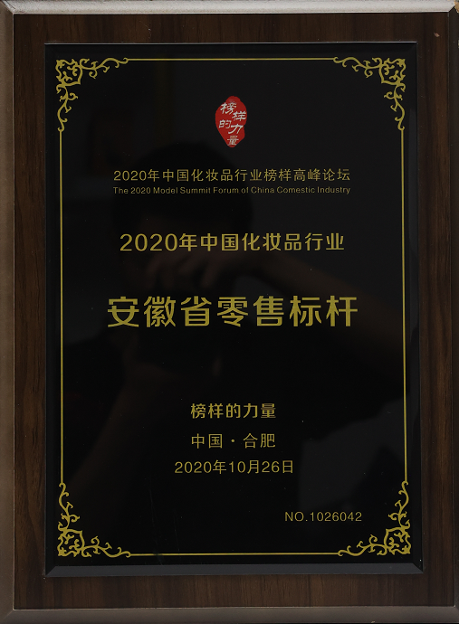 2020年中国化妆品行业 安徽省零售标杆